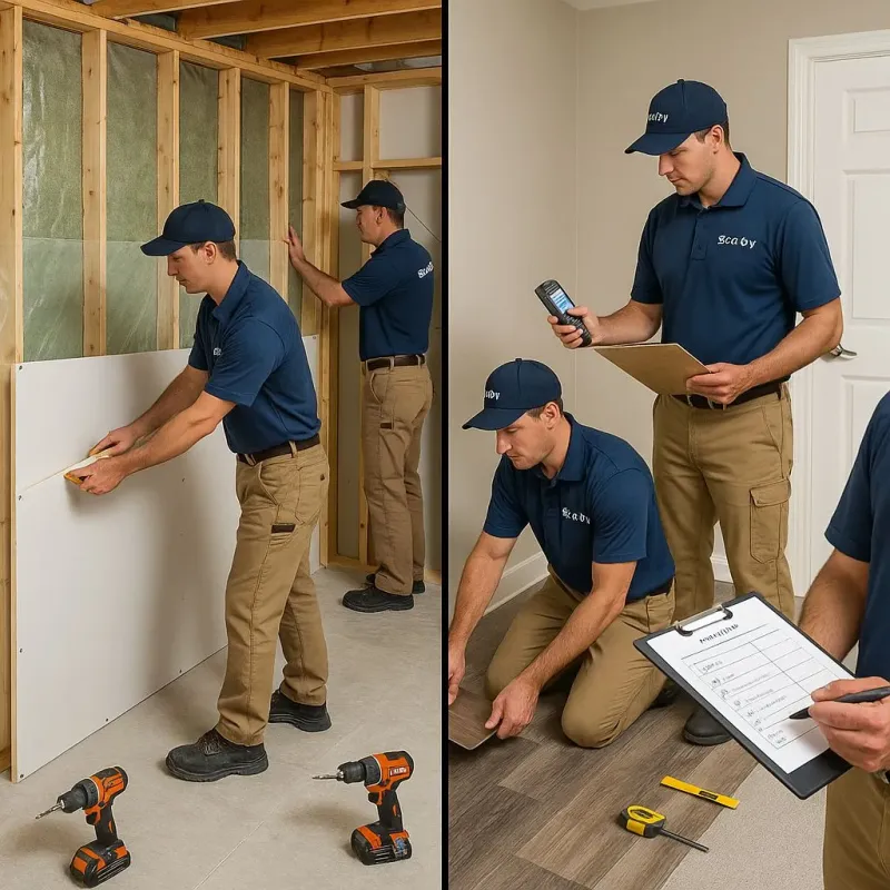 Repairs and Reconstruction process in Longview Heights, WA